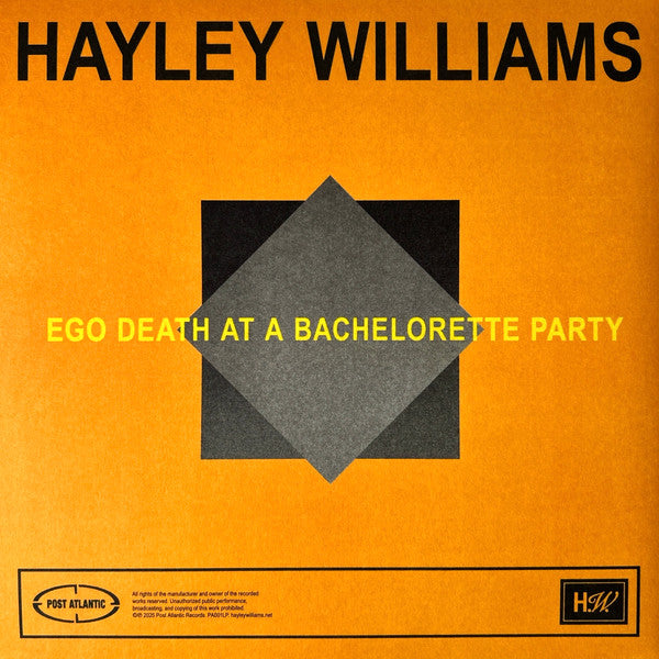 Williams, Hayley - Ego Death At A Bachelorette Party (2LP-26 couleurs surligneuses)