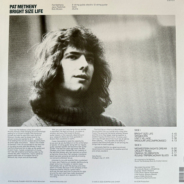 Pat Metheny - Bright Size Life LP