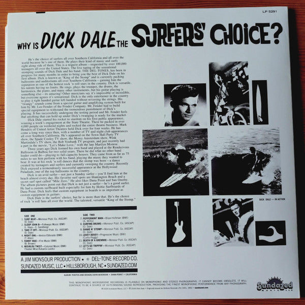 Dale, Dick and His Del-Tones - Surfers' Choice (YELLOW VINYL)
