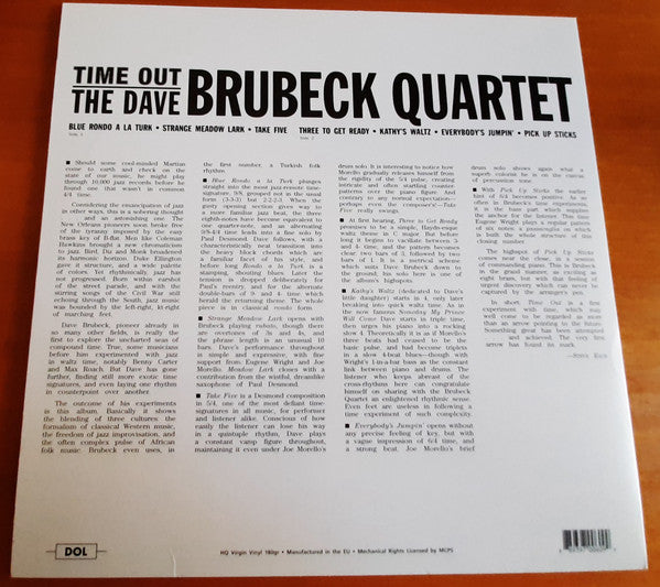 Brubeck, Dave Quartet - Time Out (180g-blue vinyl)
