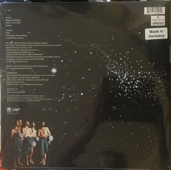 Supertramp - Crime of the Century (180g black vinyl-half speed remaster)
