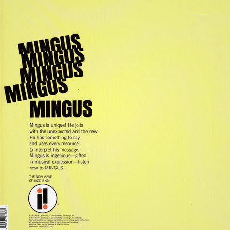 Mingus, Charles - Mingus Mingus Mingus Mingus Mingus LP