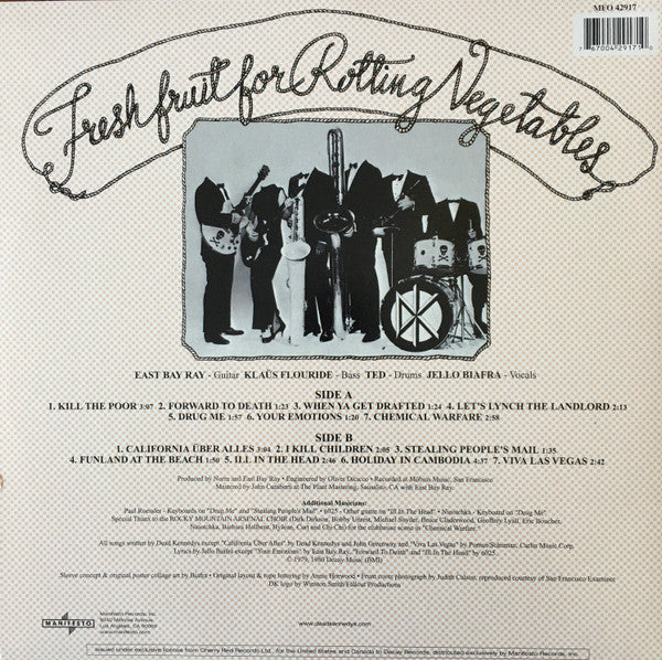 Dead Kennedys - Fresh Fruits for Rotten Vegetables LP