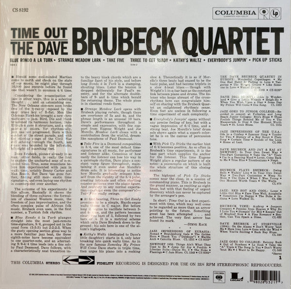 The Dave Brubeck Quartet - Time Out LP