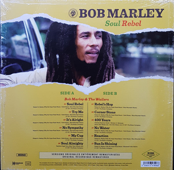 Bob Marley & The Wailers – Soul Rebel LP