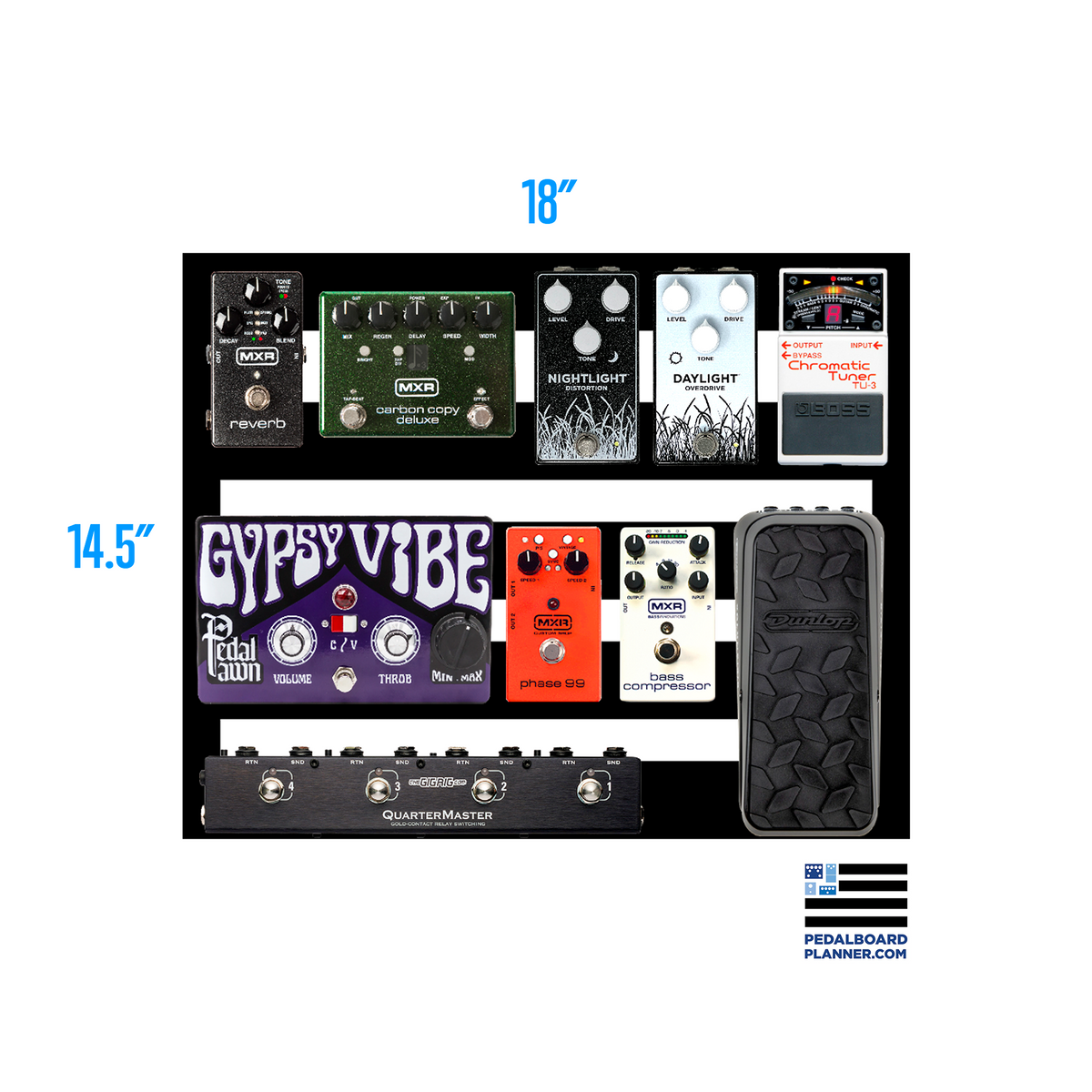Pedaltrain Novo 18 with Tour Case — PT-N18-TC