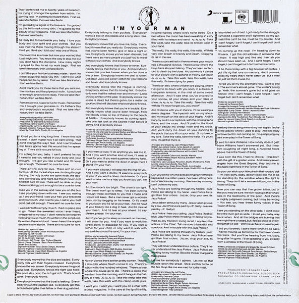 Cohen, Leonard - I'm Your Man LP