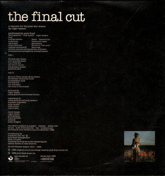 Pink Floyd - The Final Cut LP