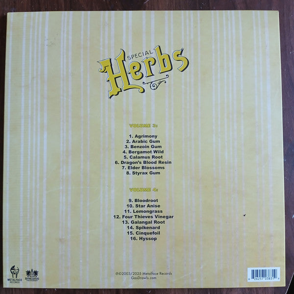 MF Doom - Metal Fingers Presents: Special Herbs Vol. 3 & 4 (2LP-yellow vinyl)