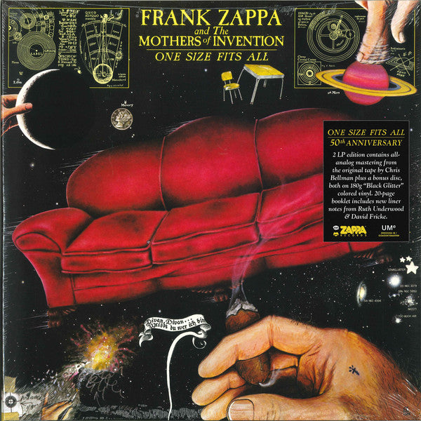 Zappa, Frank & The Mothers Of Invention - One Size Fits All (50th ann.) (2LP-black glitter vinyl)