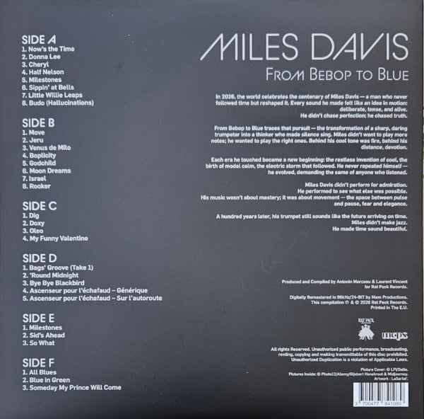 Davis, Miles - 2026RSD - From Bebop To Blue (3LP-silver & black vinyl)