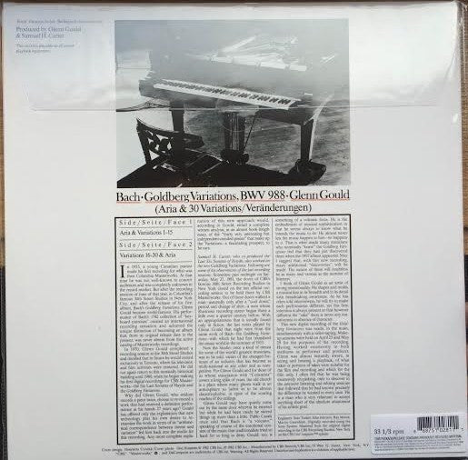 Gould, Glenn – The Goldberg Variations LP