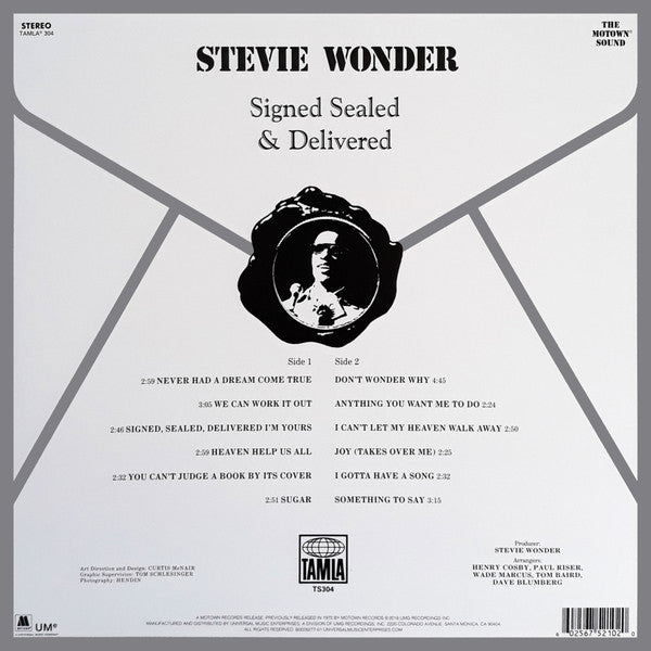 Wonder, Stevie - Signed, Sealed And Delivered
