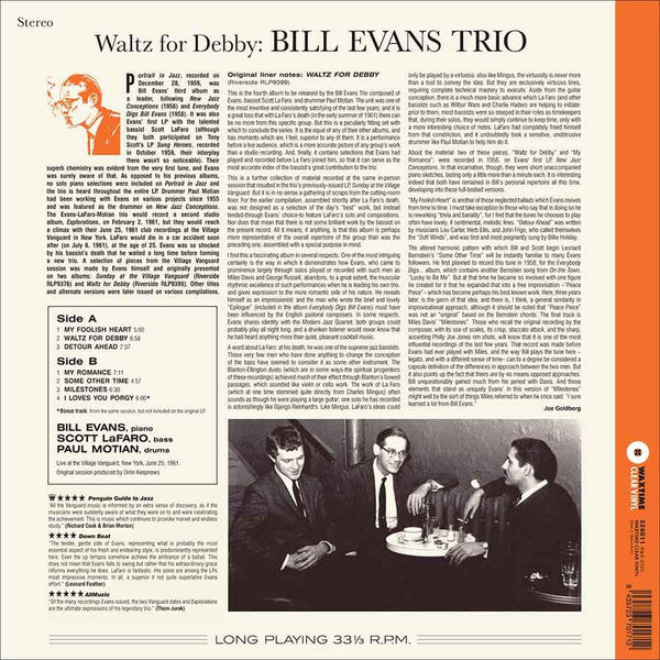 Evans, Bill - Waltz For Debby (180g-clear vinyl)