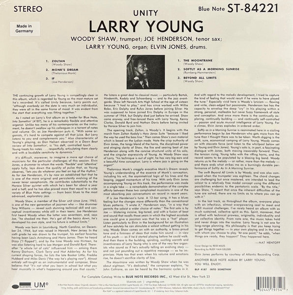 Larry Young - Unity LP