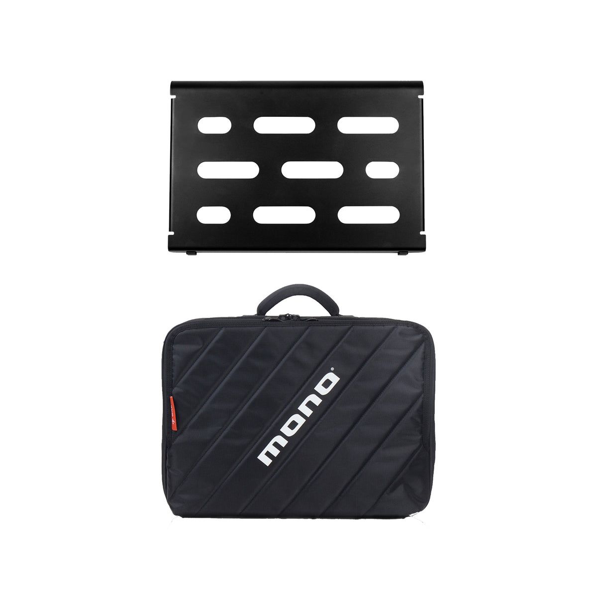 MONO Pedalboard (18 x 12 x 3.7in) with M80-CLUB-V2-BLK - Black — product view