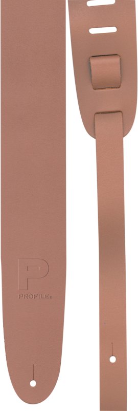 Profile - 2.5” Basic Leather Guitar Strap, Tan