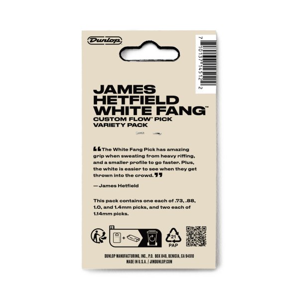 Dunlop - Hetfield's White Fang Custom Flow Variety Pack - 6pk