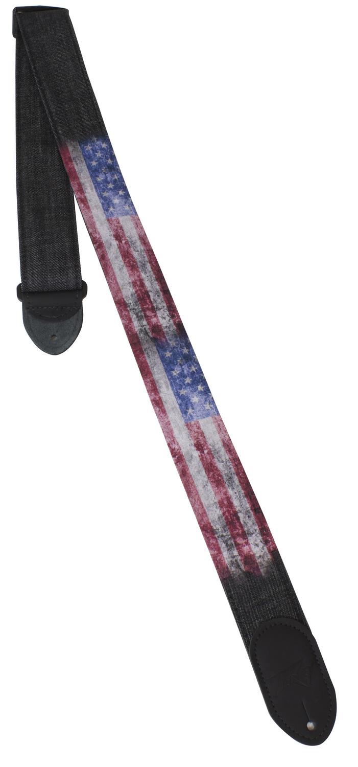 Peavey Denim 2" Guitar Strap - American Flag