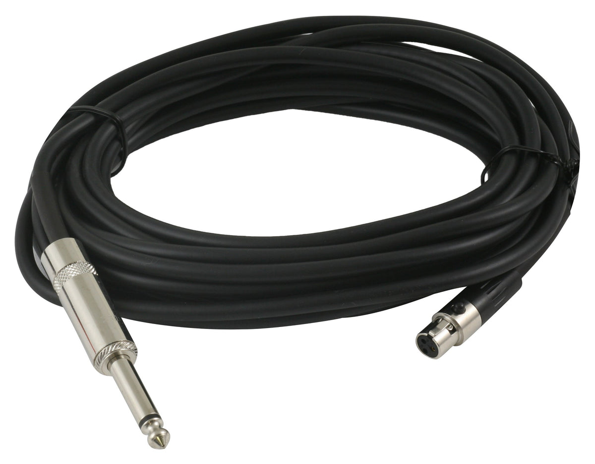 Peavey H5 Harmonica Mic Cable - Mini XLR to 1/4" Phone Plug
