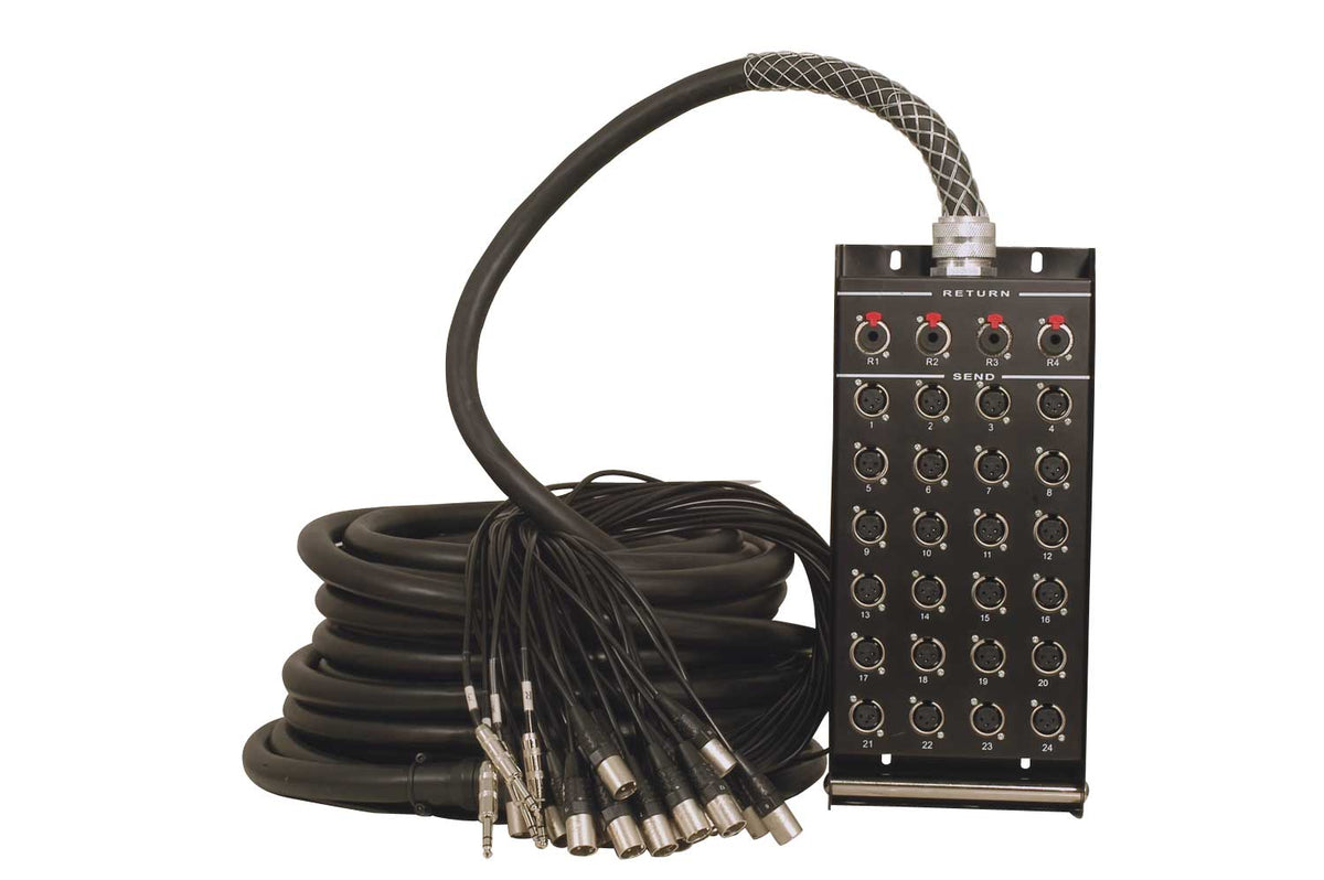 Peavey PV 24/4 100 Foot Snake with 1/4" returns