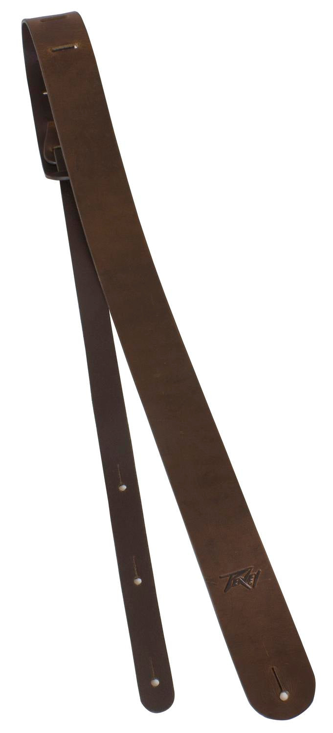 Peavey Premium Leather 2" Guitar Strap - Brown