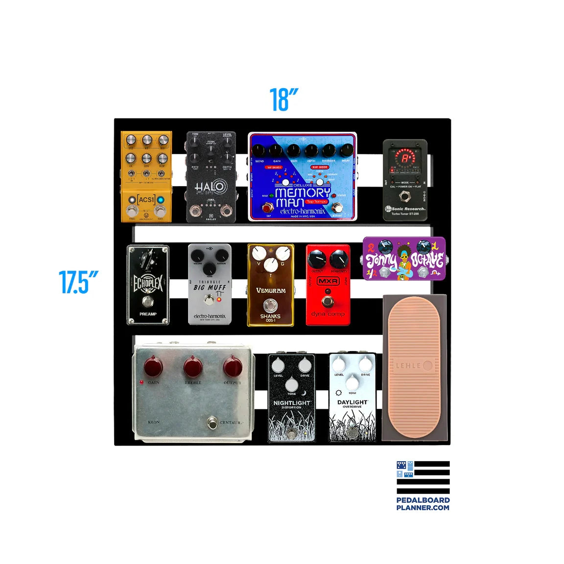 Pedaltrain XD-18 with Tour Case — PT-XD18-TC