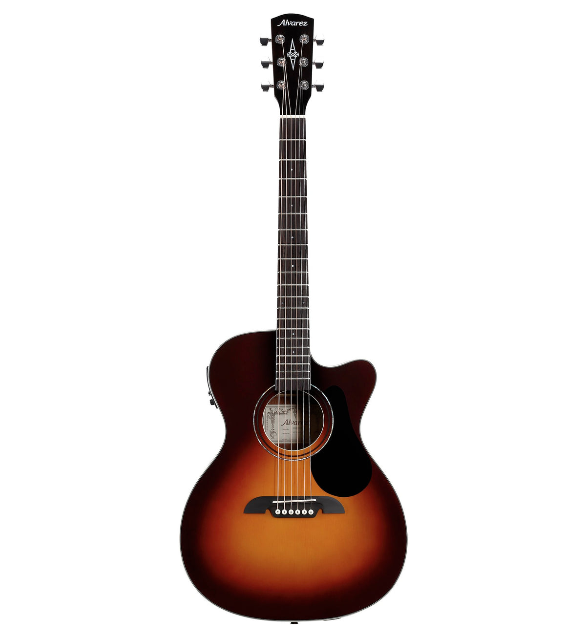 Alvarez RF26CESB — Folk/OM Guitar with Gig Bag & Cutaway/Pickup - Sunburst Gloss