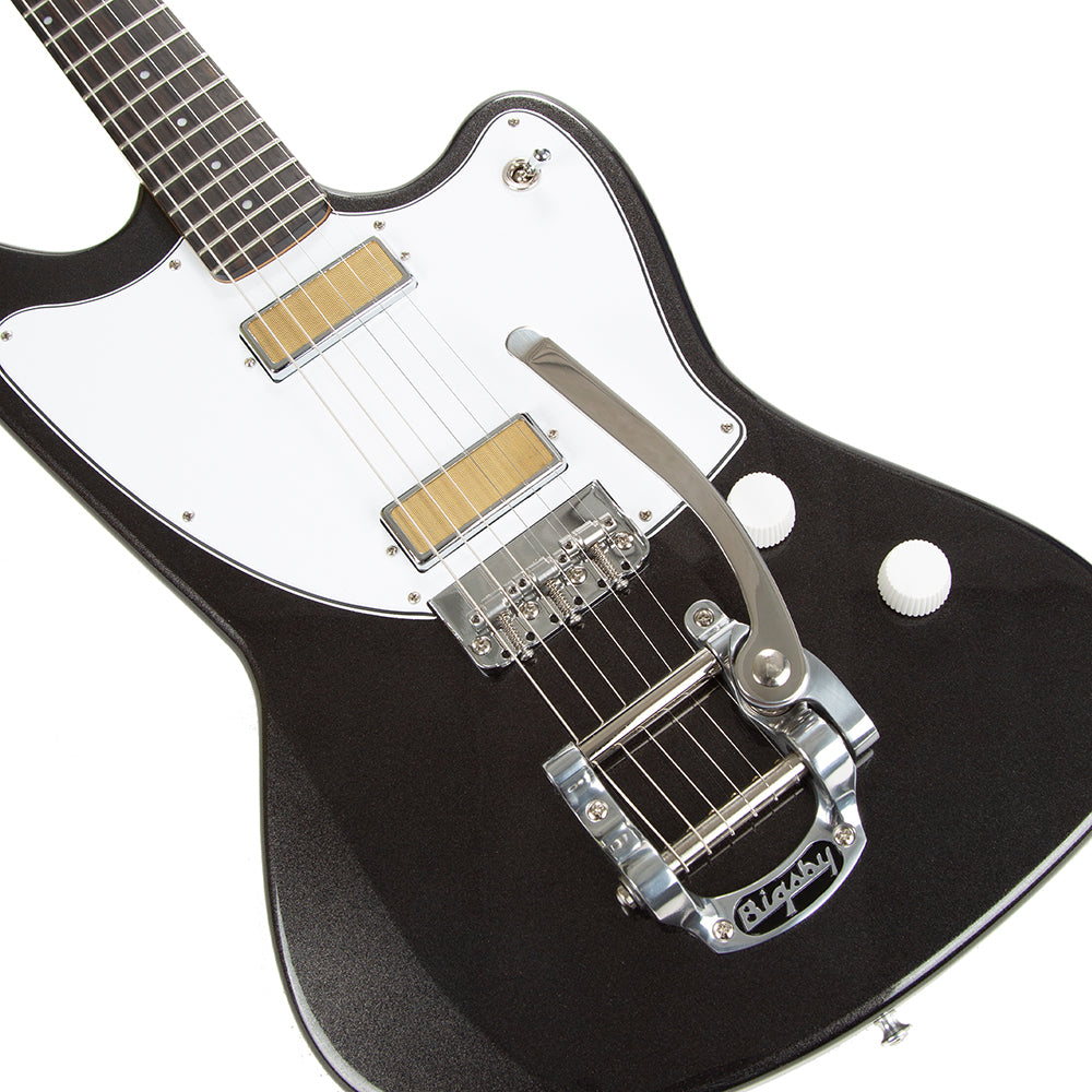 Harmony Silhouette Electric Guitar with Bigsby/Case - Space Black - product image 2