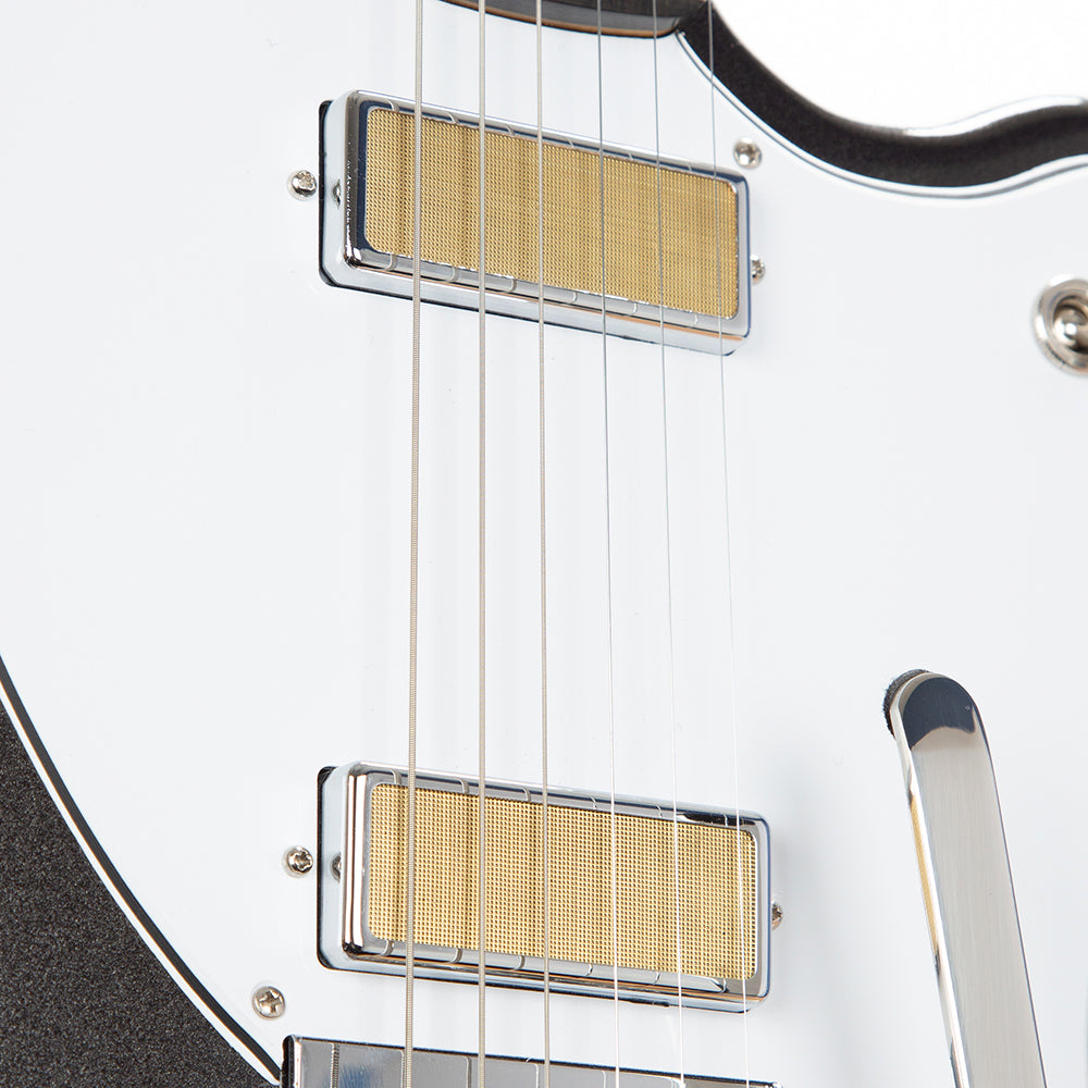 Harmony Silhouette Electric Guitar with Bigsby/Case - Space Black - product image 4