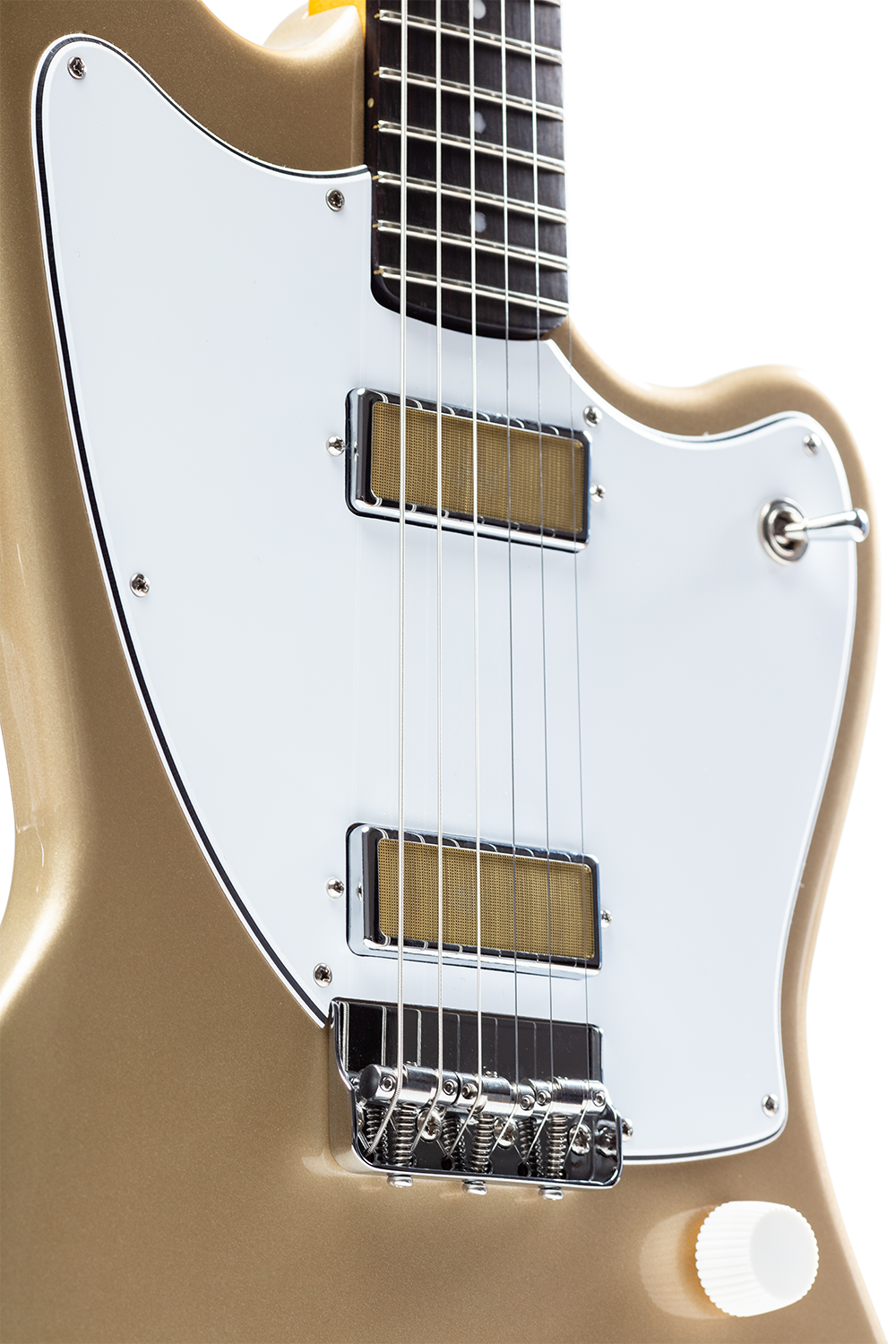 Harmony Silhouette Electric Guitar with Case - Champagne - product image 5