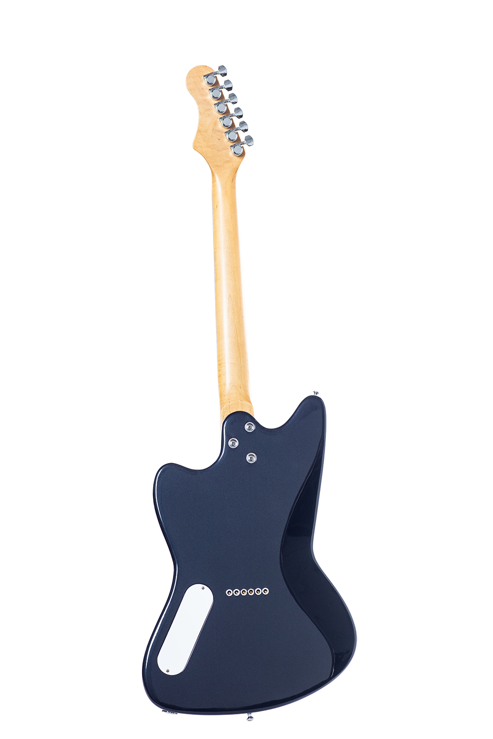 Harmony Silhouette Electric Guitar with Case - Slate - rear view
