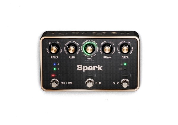 Positive Grid - Spark Pedal Portable Smart Amp Effects Pedal with Built-In Looper