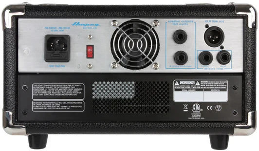 Ampeg SVTMICRO VR 200-watt Classic Bass Amp Head (Black)