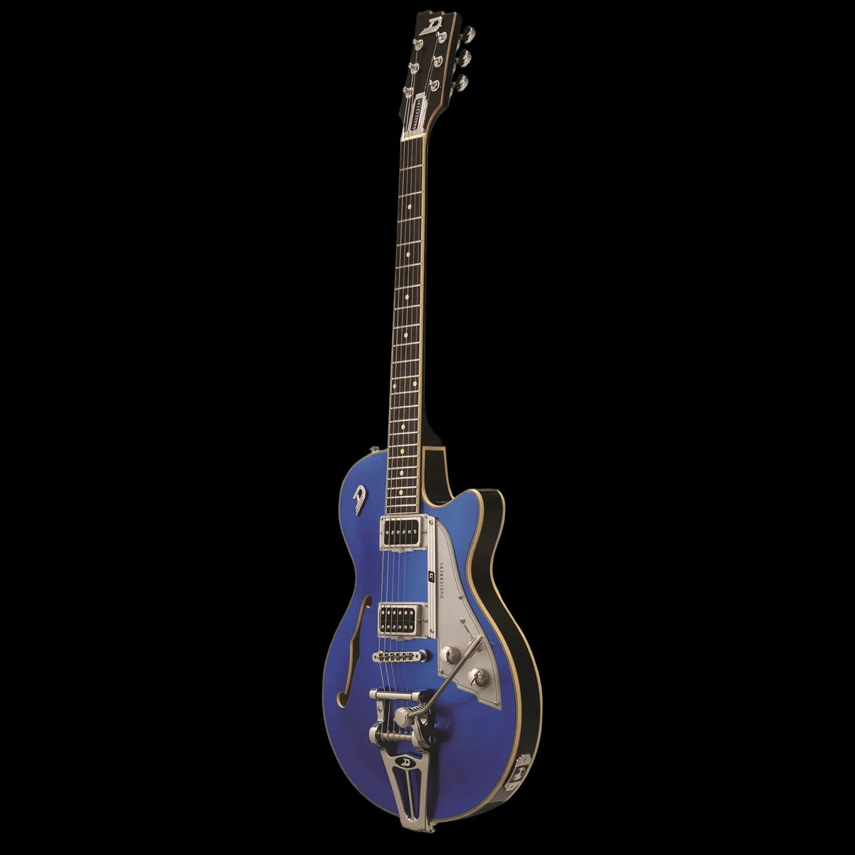 Duesenberg Starplayer TV Electric Guitar - Balboa Pearl Blue – angled front view
