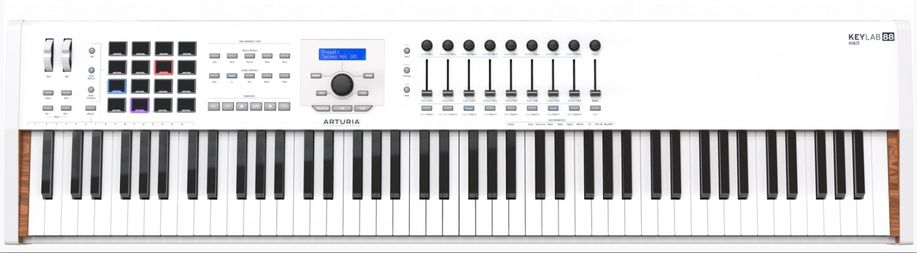 Arturia - KeyLab 88-Key Keyboard Controller, White