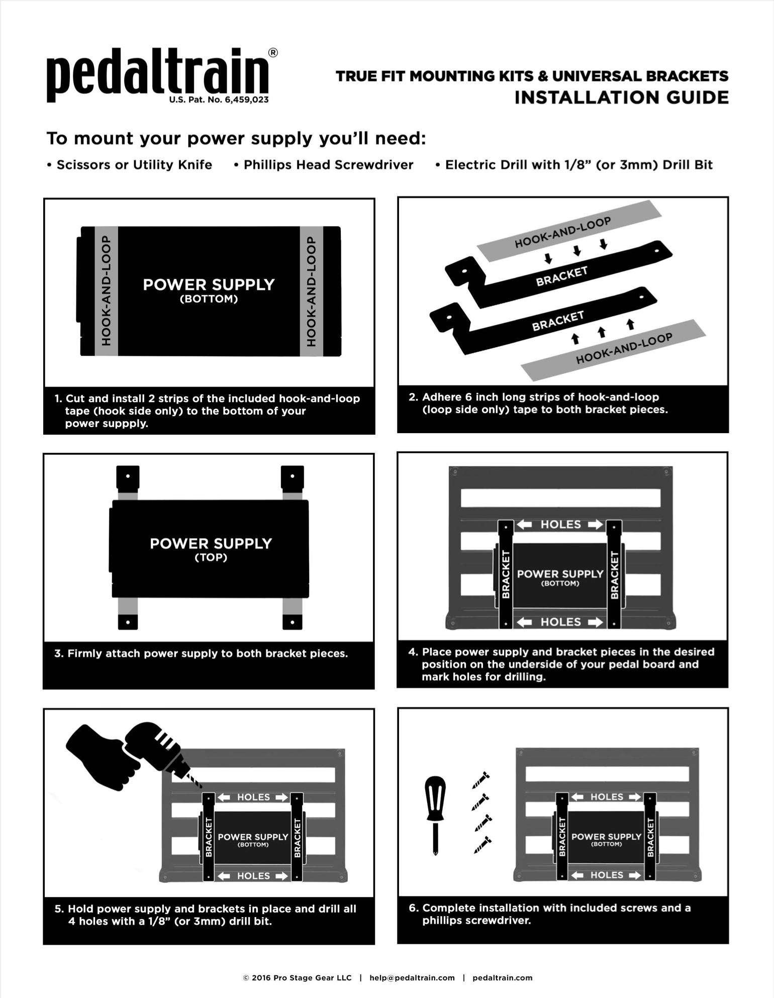 Pedaltrain - True Fit Universal Mounting Kit for Classic Series