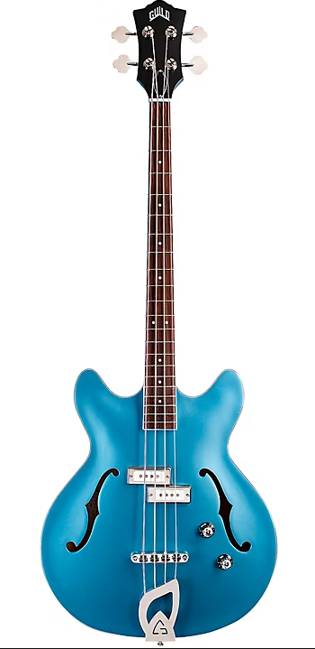 Guild STARFIRE 1 Semi Hollow-Body Electric Bass Guitar (Pelham Blue)