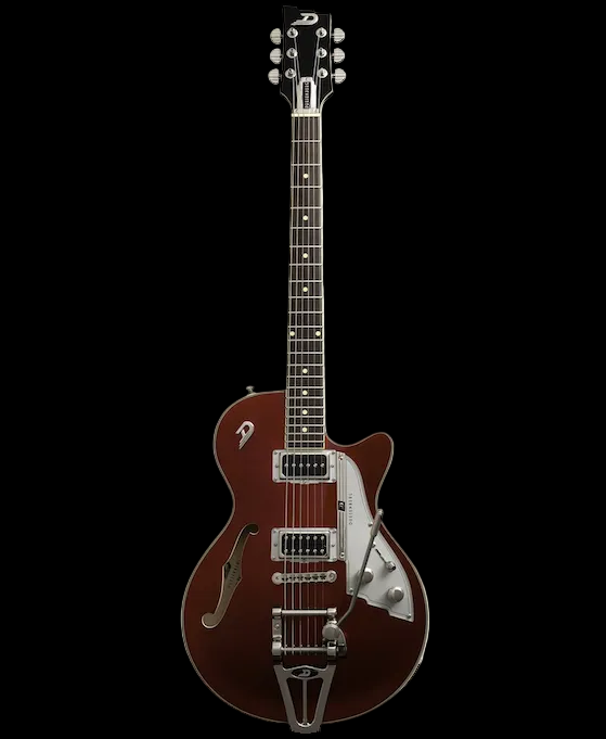 Duesenberg Starplayer TV Electric Guitar - Balboa Pearl Red – full-length front view