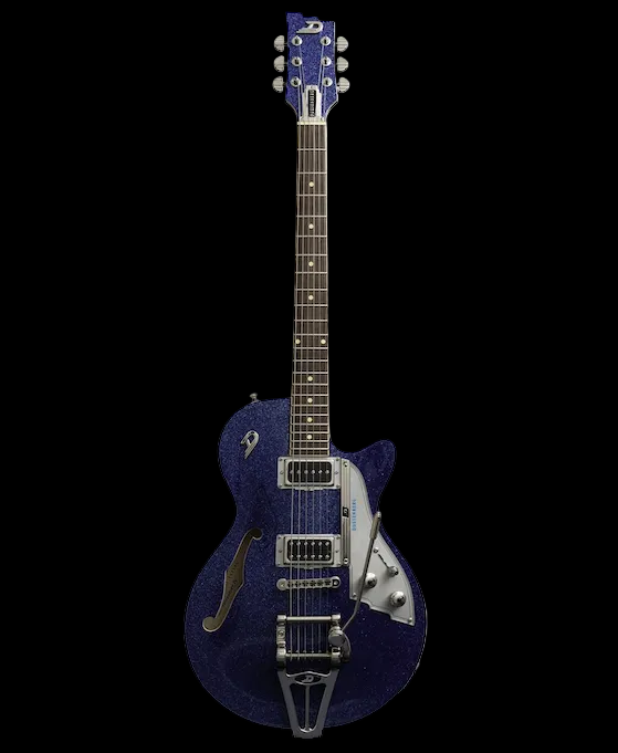 Duesenberg Starplayer TV Electric Guitar - Ocean Flake – full-length front view