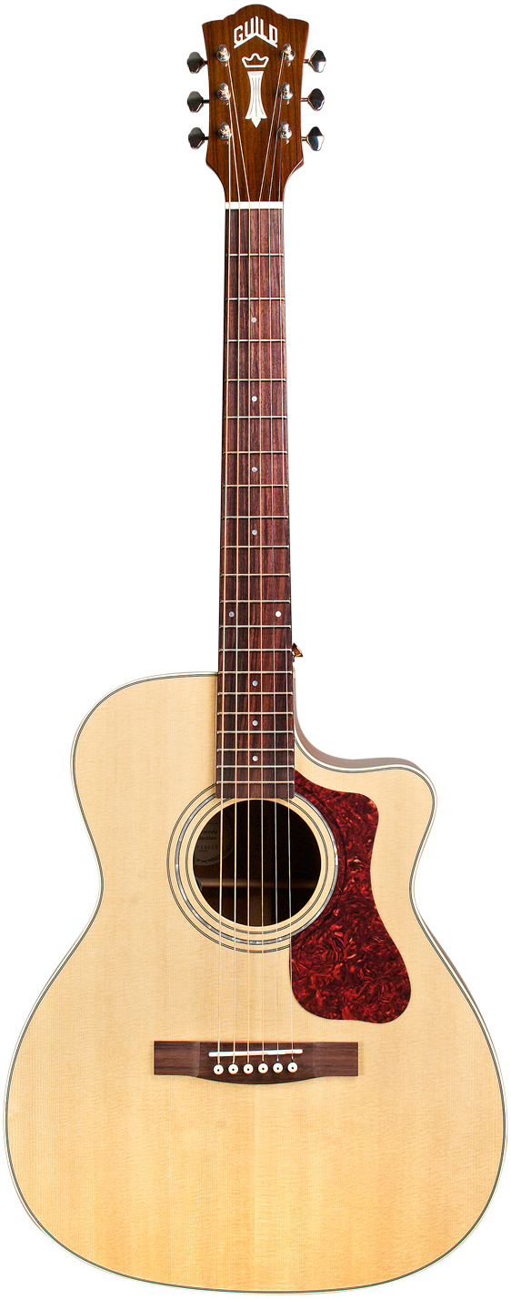 Guild WESTERLY OM-140CE - Orchestra Cutaway Acoustic-Electric Guitar - Natural Gloss