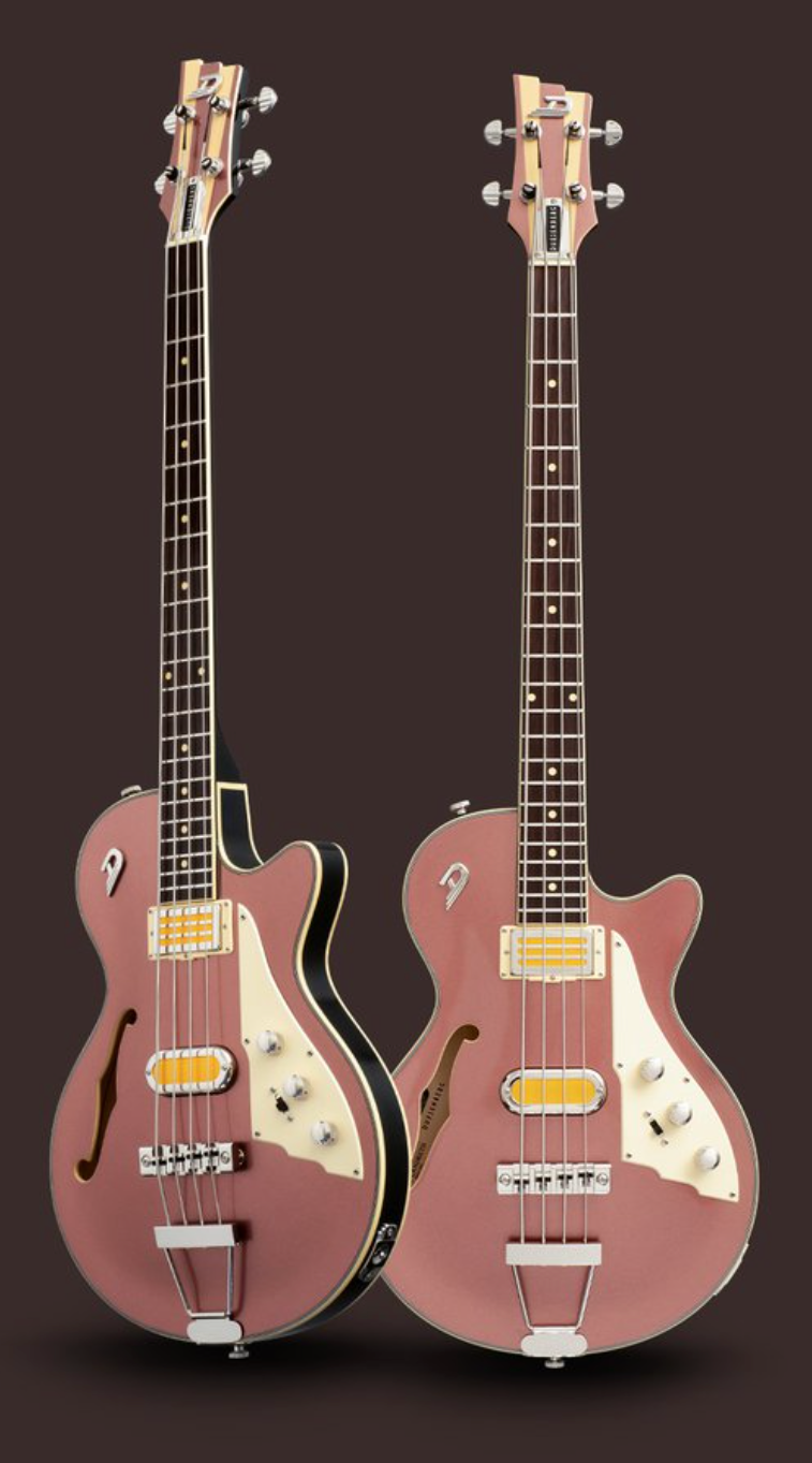 Duesenberg - Bros Landreth Dave Sig Basse avec étui - Catalina Sunset Rose