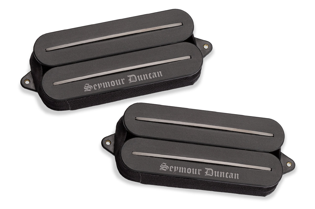 Seymour Duncan Black Winter Rails 7-String Pickup Set - Black Rails