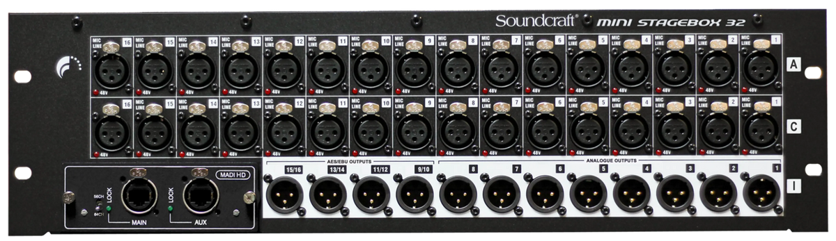 Soundcraft MINI-STAGEBOX-16R - Mini Stagebox 16R Low-Cost Option For Stage Connectivity - alternate view