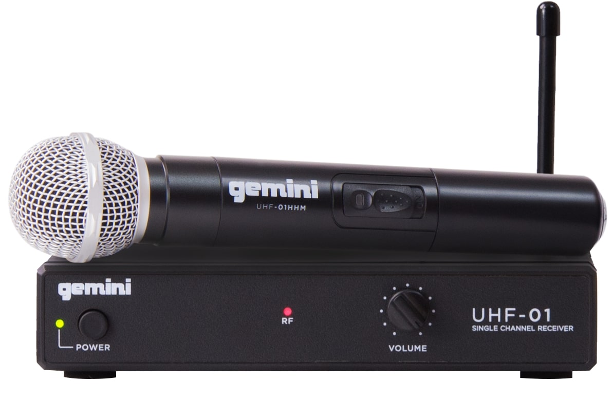 Gemini - Single-channel UHF Wireless Microphone System With Handheld Microphone, F3: 533.7Gemini Single-channel UHF Wireless Microphone System With Handheld Microphone