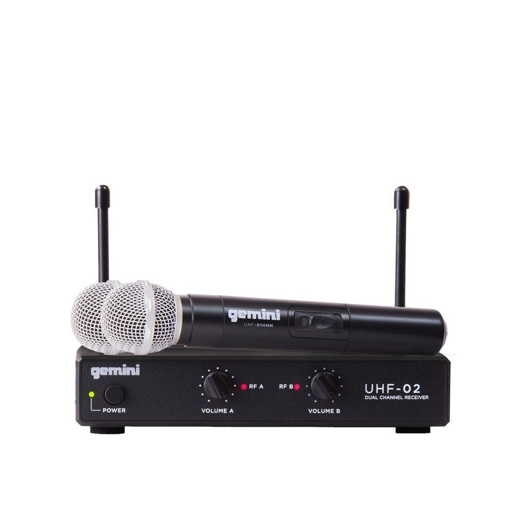 Gemini - Dual Channel Wireless Handheld Microphone System, S34 533.7+537.2