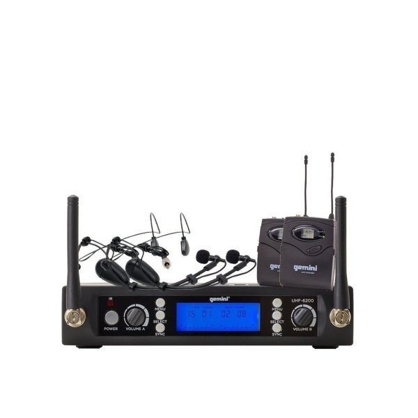Gemini - Dual Channel Wireless Headset Lavalier Microphone System