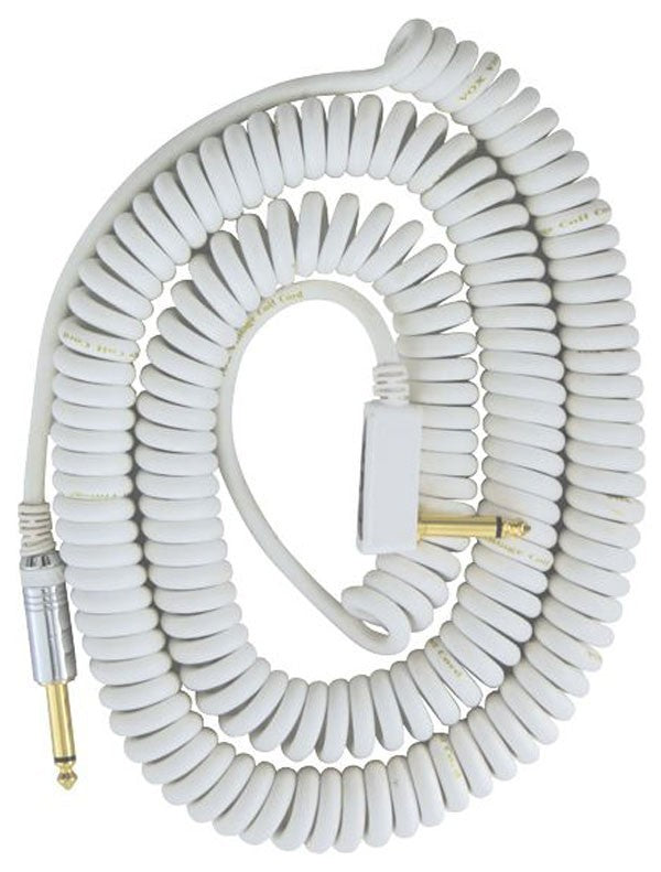 Vox VCC90-WH - Vintage Coiled Guitar Cable 9m White