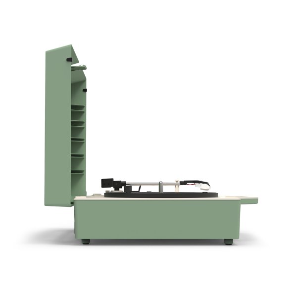 Re-Spin Sustainable Bluetooth Suitcase Record Player - Basil Green