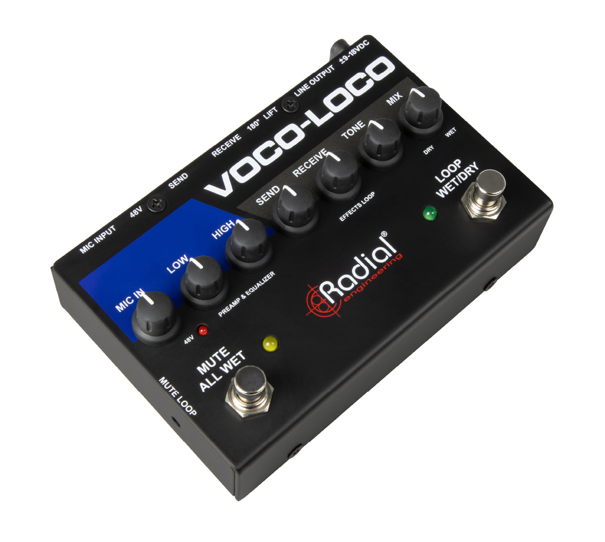 Radial Voco-Loco MK2 - Effects Switcher for Voice or Instrument - product view 2